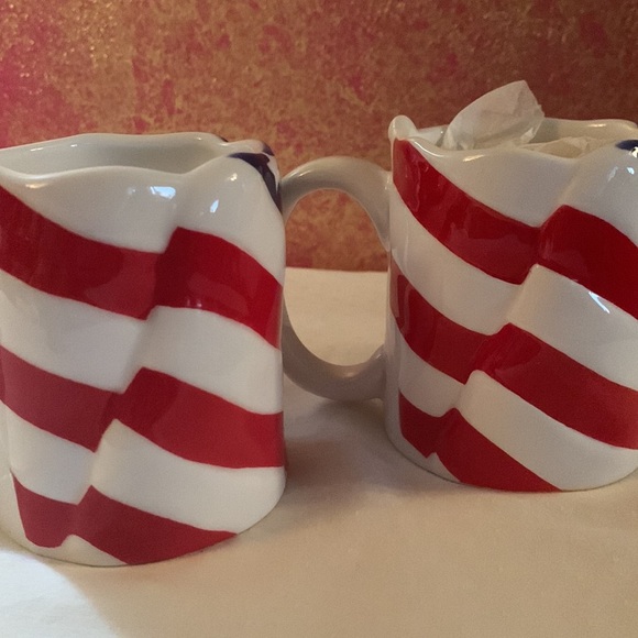 American Flag. Patriot mugs. New, never used/ No box. Red, White and Blue - Picture 4 of 7